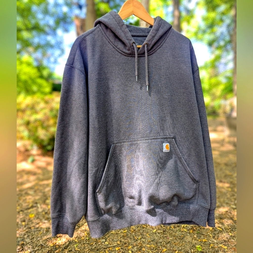 Carhartt Gray Rain Defender Hoodie Sweatshirt Original SZ 2 XL Regular